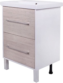 Sanflor Тумба с раковиной Экко 60 орегон/белая – фотография-2